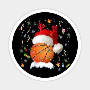 Basketball Ball Christmas Basketball Player Xmas Party Gift for Basketball Lover Magnet